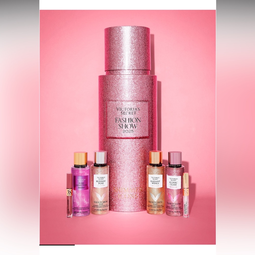 Victoria's Secret Fashion Show Pink Glitter Fragrance Set